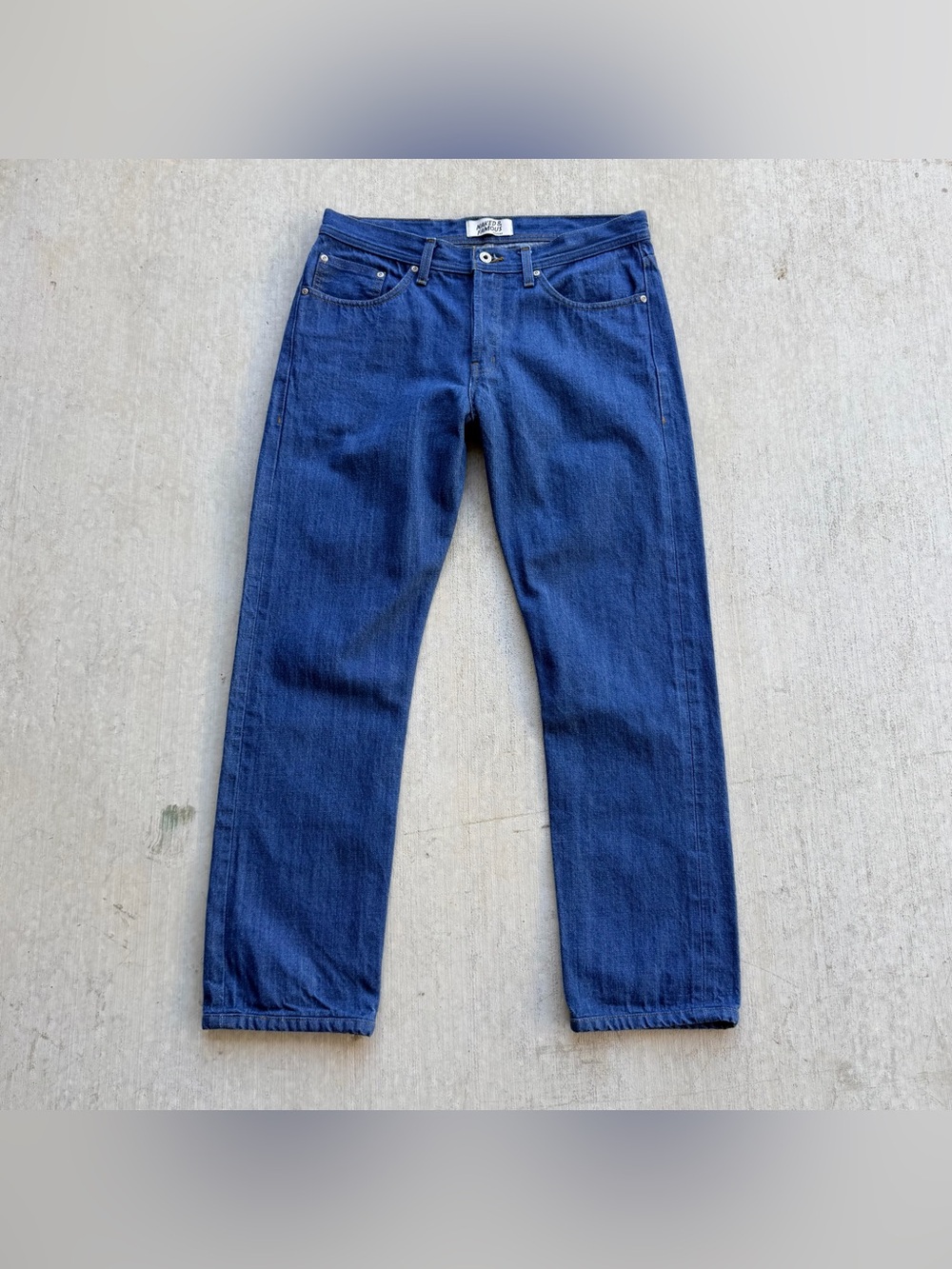 Naked And Famous Selvedge Jeans Oceans Edge Wierd Guy Size 34